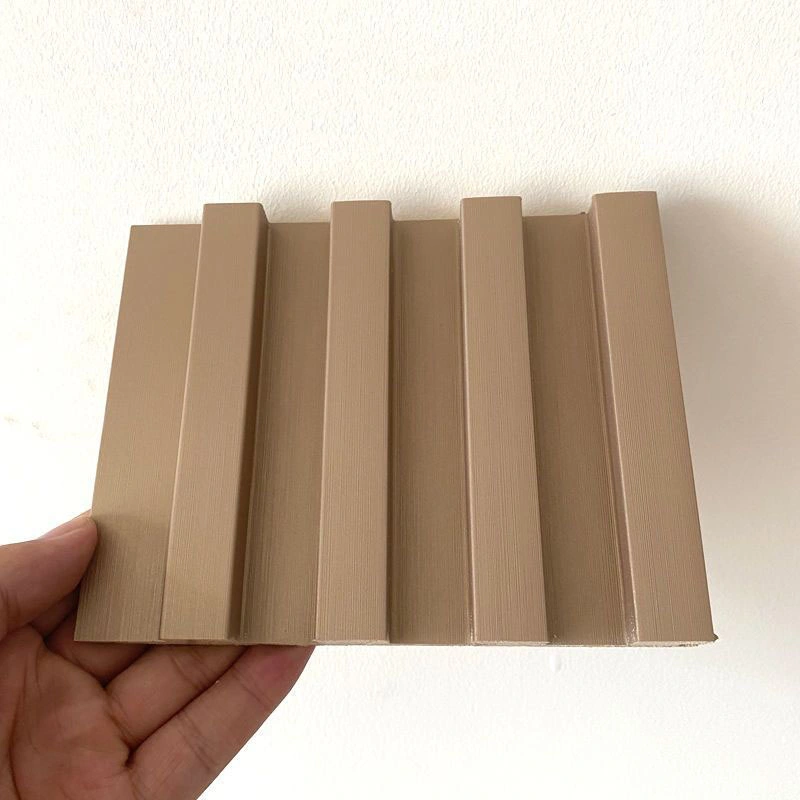 160*24mm High Great Wall Decor Panel Flute Slat Solid Color Wooden Textiure Board for Indoor Walls