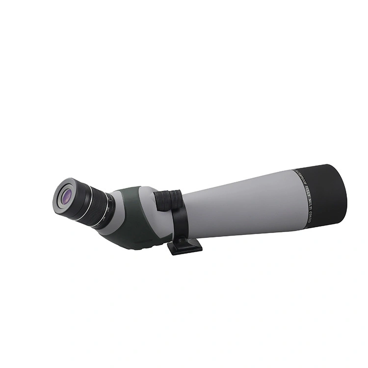 20-60x80 doble impermeable Spotting Scope Zoom centrándose Bak4 Totalmente recubierto de múltiples ocular en ángulo de 45 grados para la observación de aves