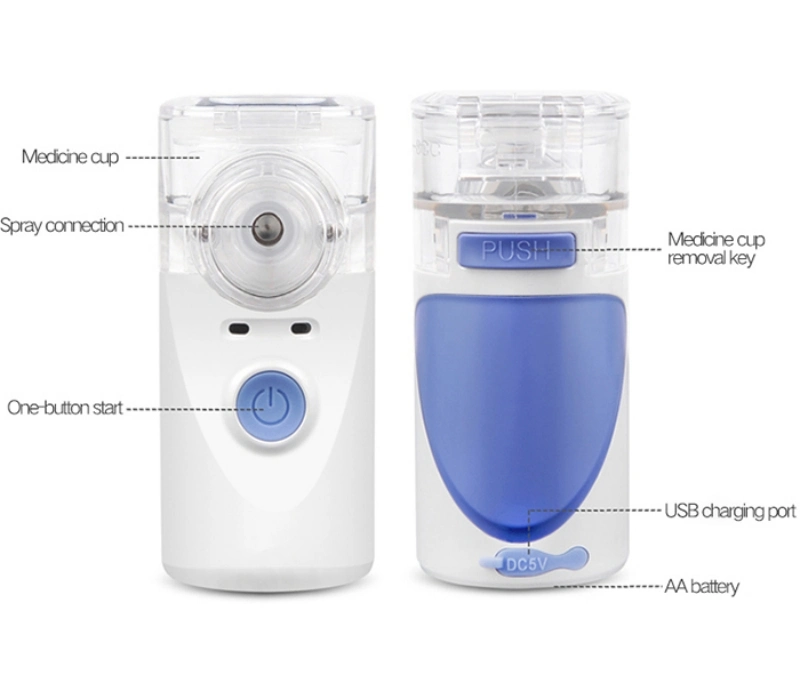 Medical Device Ultrasonic Portable Nebulizer Electricity Inhaler Mesh Nebulizer Machine for Kids