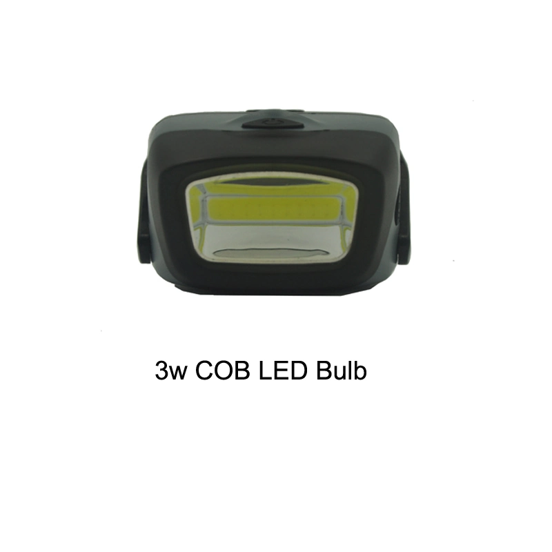 AAA Battery Operated 3W LED Camping Light COB LED Headlamp