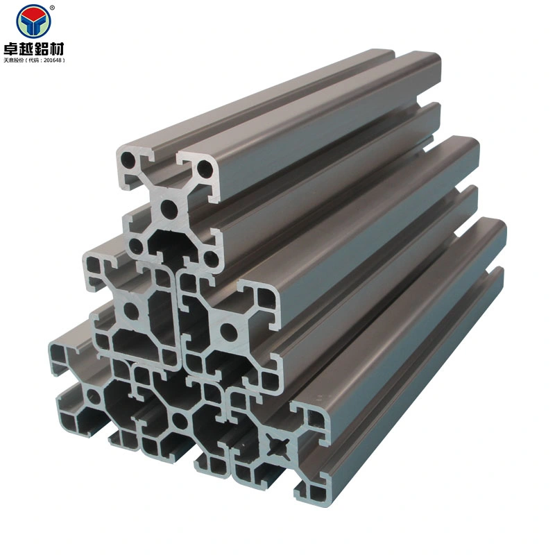 Extruded Aluminium Profile Aluminum Alloy Multi Surface Finish for Windows and Doors Sections