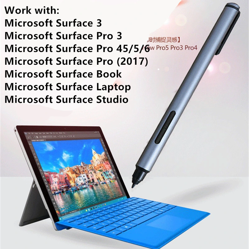 Custom Active Pressure Sensitivity 4096 with Tilt Tablet Stylus Pen for Surface PRO 3/4/5/6