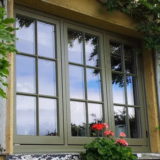 Foshan Factory Price Good Quality Vertical Double Glazed Thermal Break Aluminum Casement Window