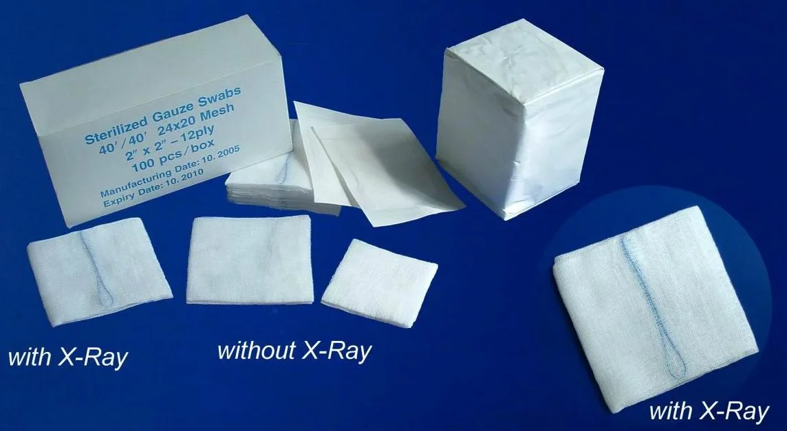 100%Cotton Non-Sterile Disposable Absorbent Cotton Gauze Swabs