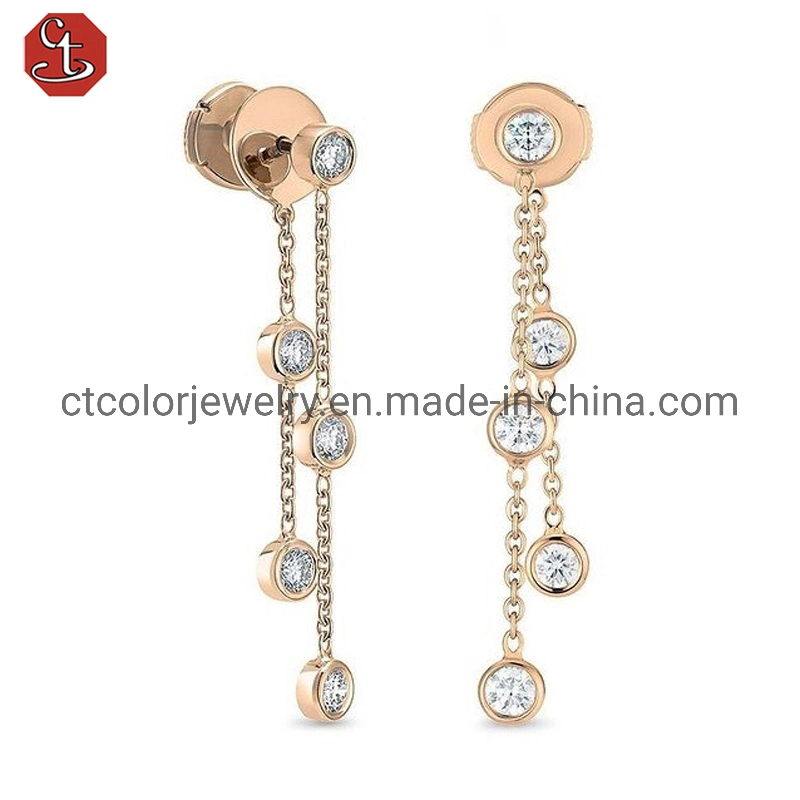 Women's Fashion Jewelry Sterling Silver Gemstone Earrings Jewelry Attendance Dinner Wedding Accessories