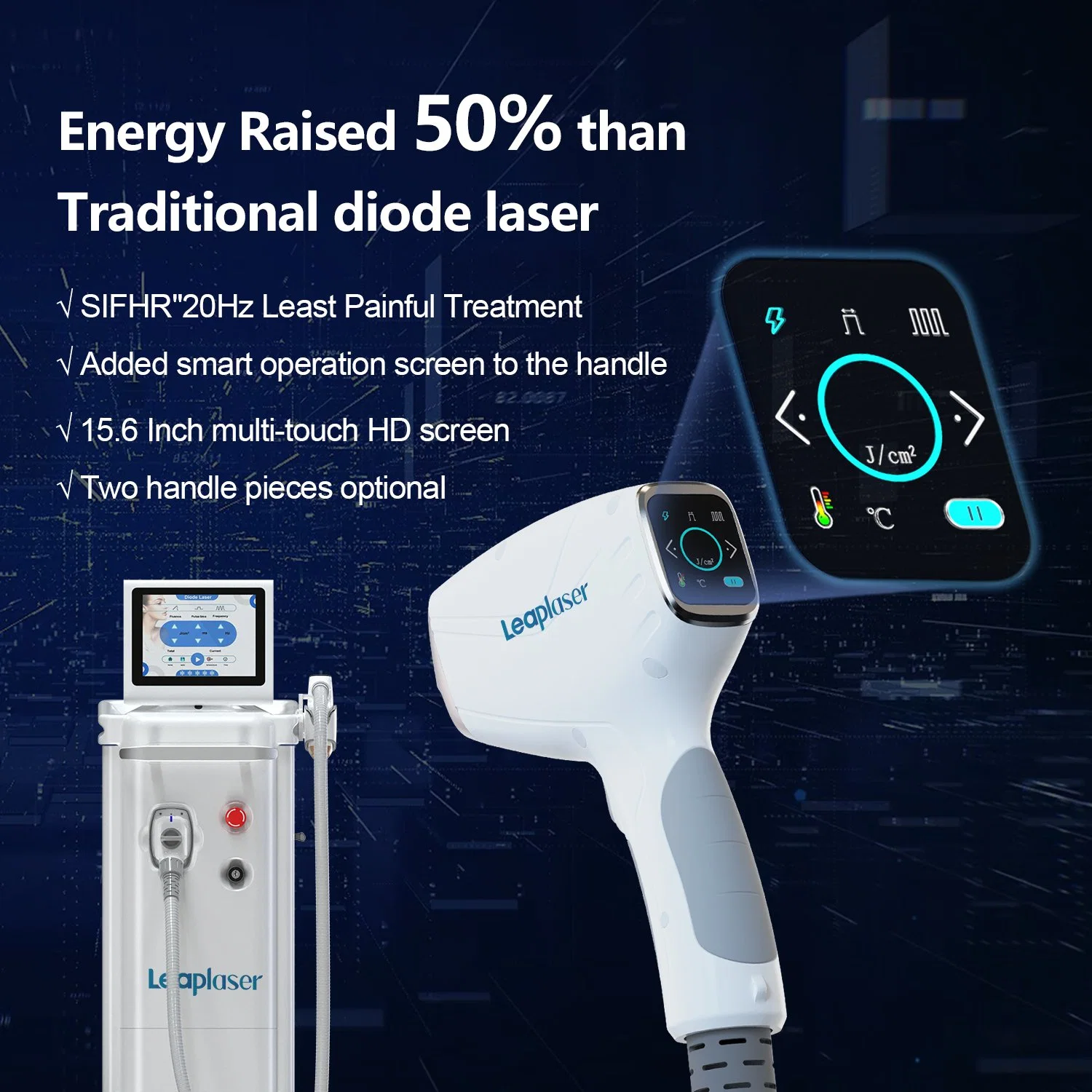 Diode Laser 808nm 1064nm 755nm 980nm for Permanent Hair Removal