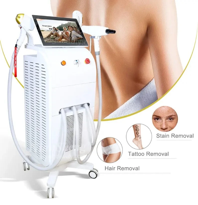 Skin Ice Cooling Diode Laser IPL Laser Hair Removal YAG Laser Utilisation SPA Tattoo Removal 808nm Diode Laser Salon de Beauté Équipement Laser