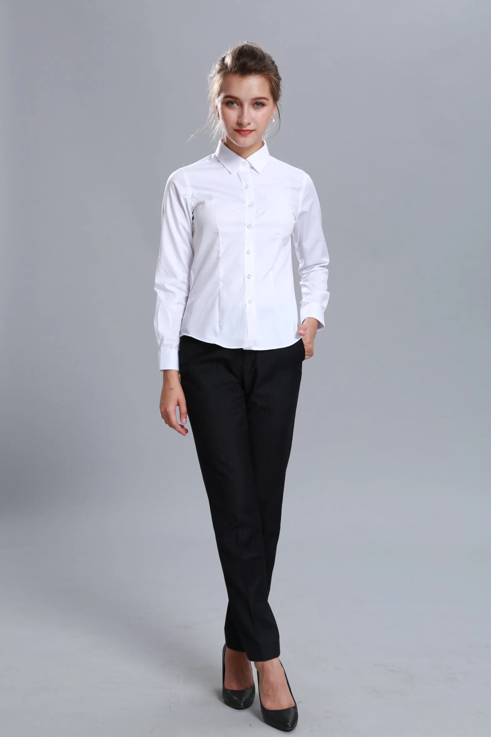OEM Shirts, Blouse Overalls, Professional Clothes, Long-Sleeved Shirts Wholesale/Supplier Customization