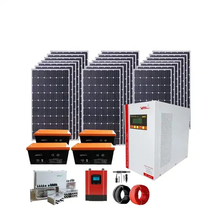 5kW 10KW 20kW Generador de Energía Solar en la Red fuera de la Red Sistema de Energía Solar Híbrido