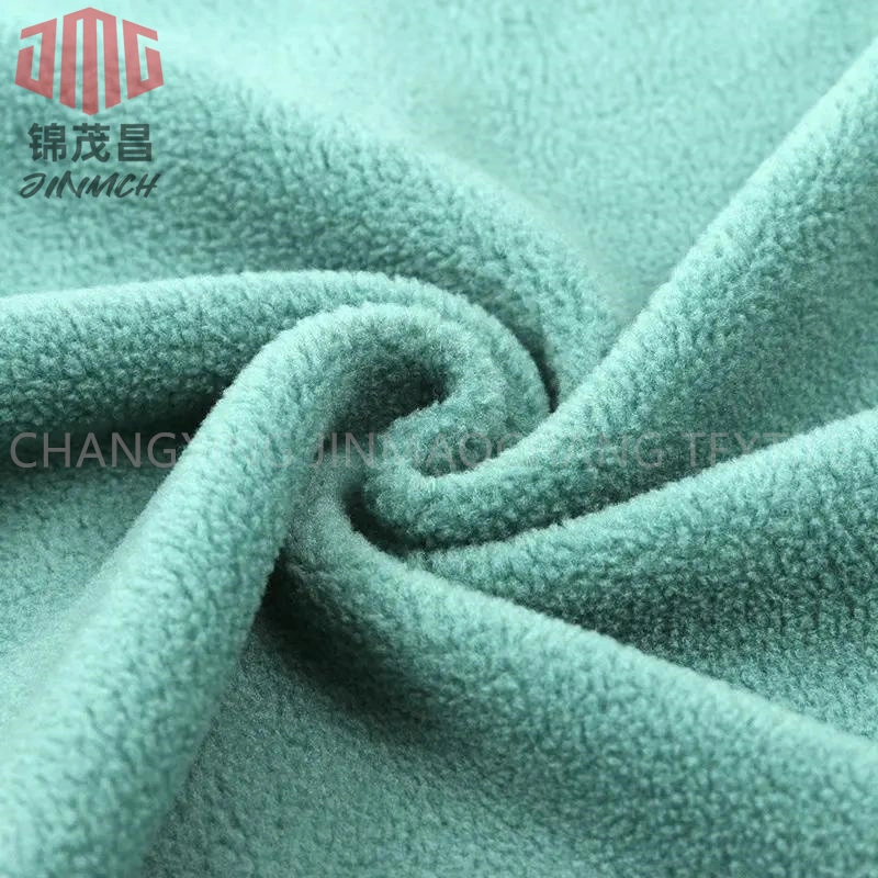 Factory Knitting Fabric 95% Polyester 5% Spandex Polar Fleece Fabric 190-300GSM for Winter Wear Casual Clothes Lining Trousers