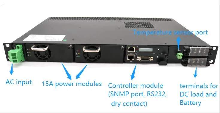 Fuente de alimentación rectificadora de telecomunicaciones de 30A 1800W 220V AC 48V DC