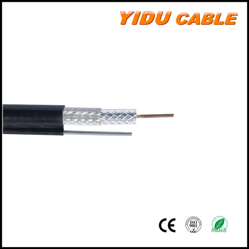 Cable de la cámara CCTV HD de doble escudo Sywv 75-7-9RG6 RG6/U Cable coaxial para TV por satélite de CATV