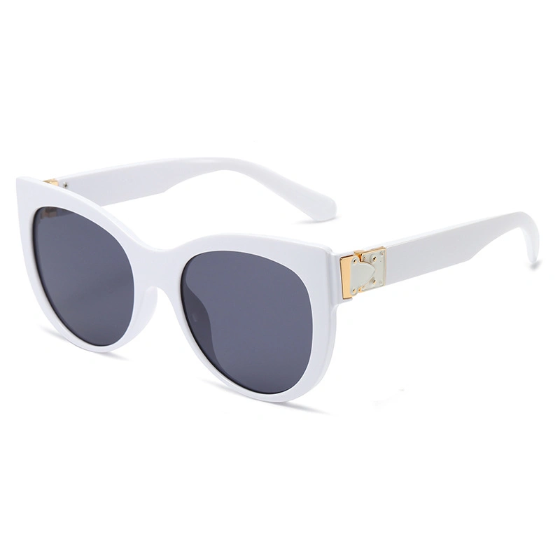 Marco redondo Cat Eye European y American Fashion Amazon PC Gafas de sol para hombre y mujer