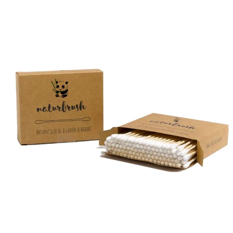 Eco-Friendly 100 Bamboo Cotton Buds 100% Natural Biodegradable Wooden Ear Swabs