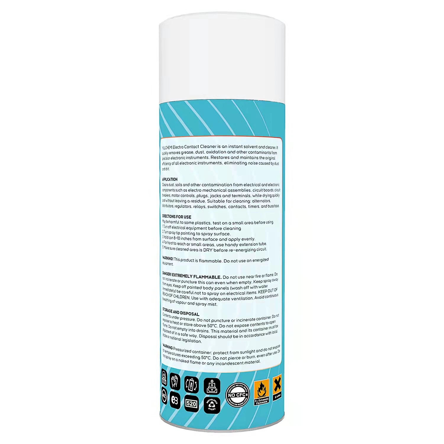 Aerosol Fast Dry Electronic Car Cleaner Spray Private Label Electronic Contact Cleaner