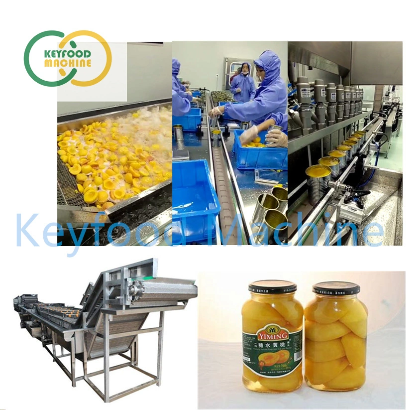 Automatic Canned Yellow Peach Orange Fruit Production Line