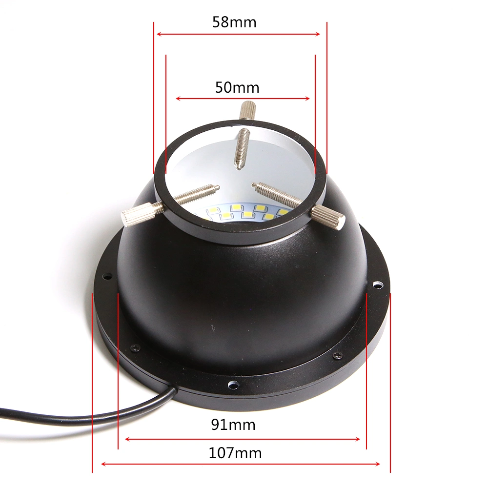 50mm Microscope LED Dome Light Source Machine Vision Sphere Integral Dome Industrial LED Reflective Inspection Lamp