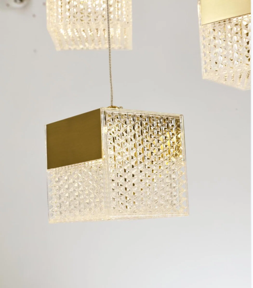 Gold Chandelier Hanging Light Pendant Lamp Modern Chandelier
