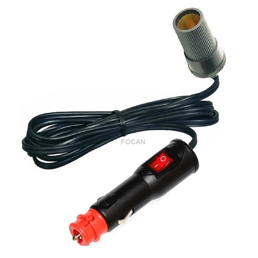 Red Head Germany Auto Car Cigarette Lighter Plug with Cable and Connector/Car Adapter Plug