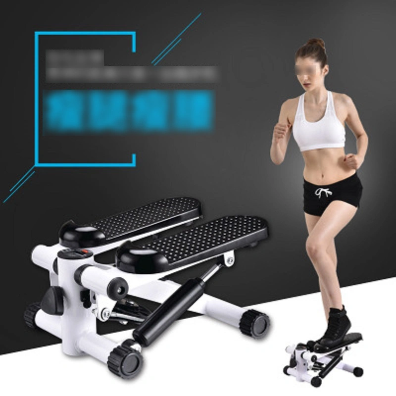 Home Gym Exercise Mini Stepper Air Climber Machine with Resistance Band and LCD Display Fitness Tool Esg16128