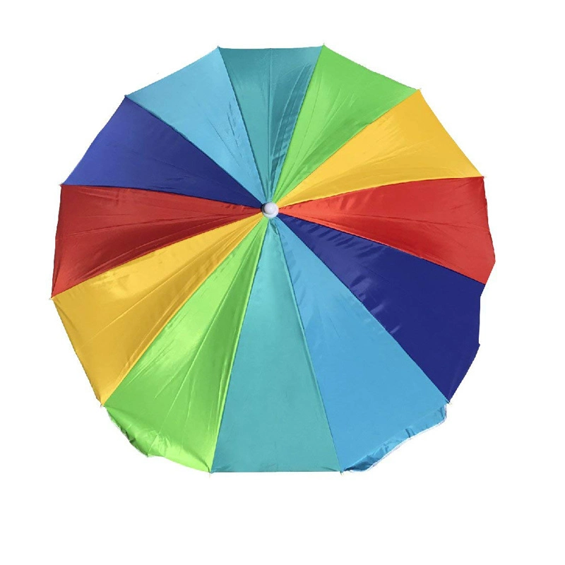 Rainbow Beach Umbrella - Portable Wind Beach Umbrella &ndash; Folding Beach Umbrella