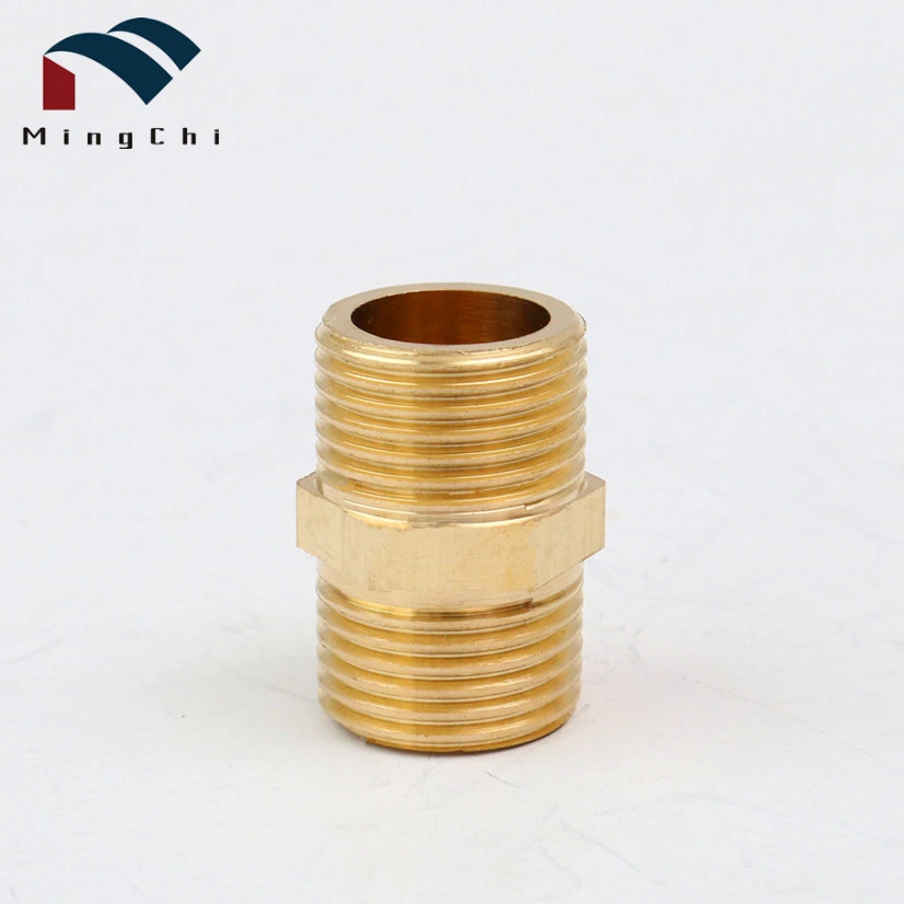 Mingchi Brass Nipple Male Female Brass Fitting Extension Nipple Water Supply