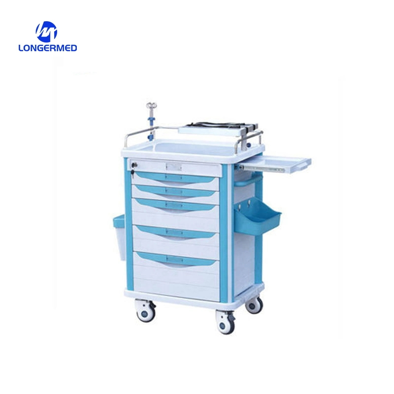 Emergency Mobile Transfer Hospital Anesthesia Trolley