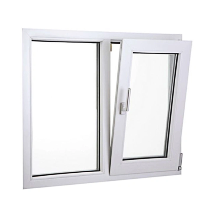 نافذة دولاب مزدوجة ثلاثية الزجاج Windows Aluminium Thermal Break Tilt Turn نوافذ زجاجية من الألومنيوم