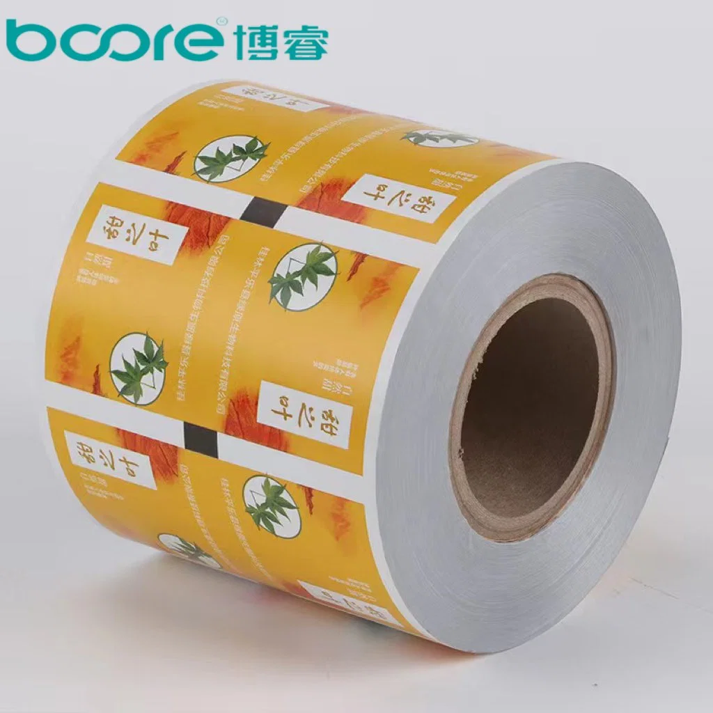 Print Logo Aluminum Foil Laminted Plastic Film Roll Packaging Material