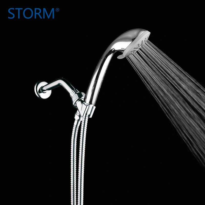 Bathroom Wall Mounted Faucet Shower Handheld Shower Set with Hose & Holder