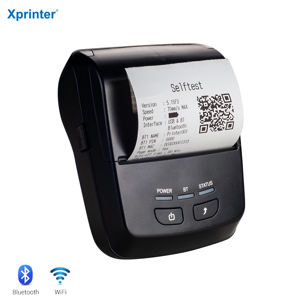 Xprinter portátil de mano impresora compatible para impresión de recibos (XP-P801A)