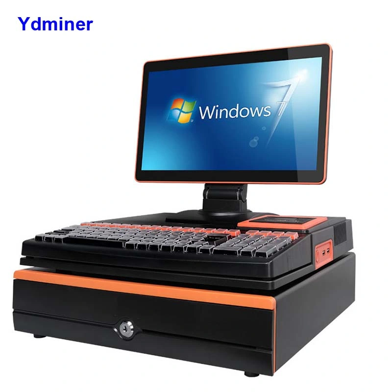 15.6''' écran tactile POS machine tout-en-un Windows POS Caisse enregistreuse