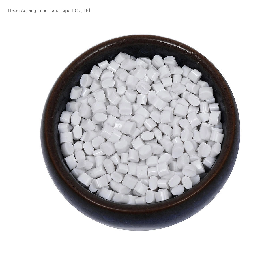 Reinforced Plastic Pellets White Color Food Grade Pet Alloy Resin Granules