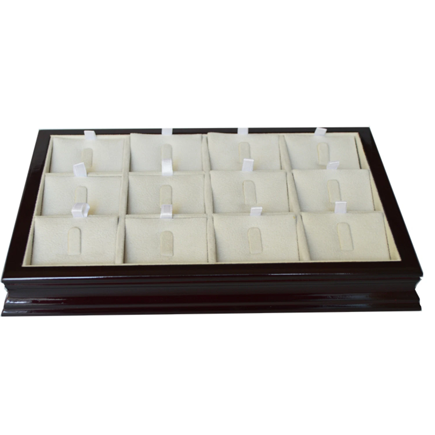 Factory Custom High quality/High cost performance  Glossy Finish Wooden Jewelry Tray Jewellery Display