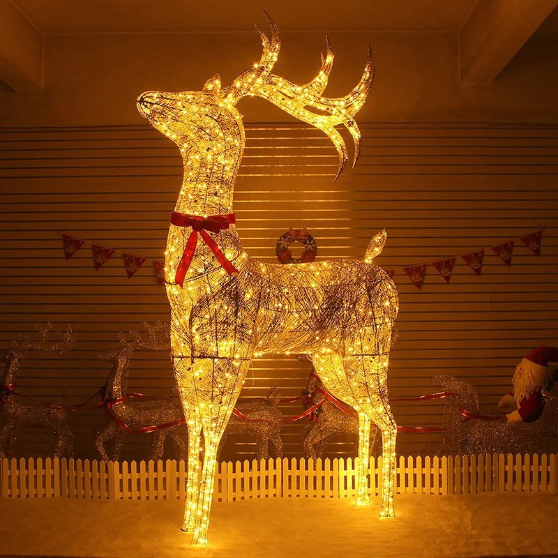 Outdoor Modern Motif Light up Reindeer Christmas Outdoor Decoration for Sale