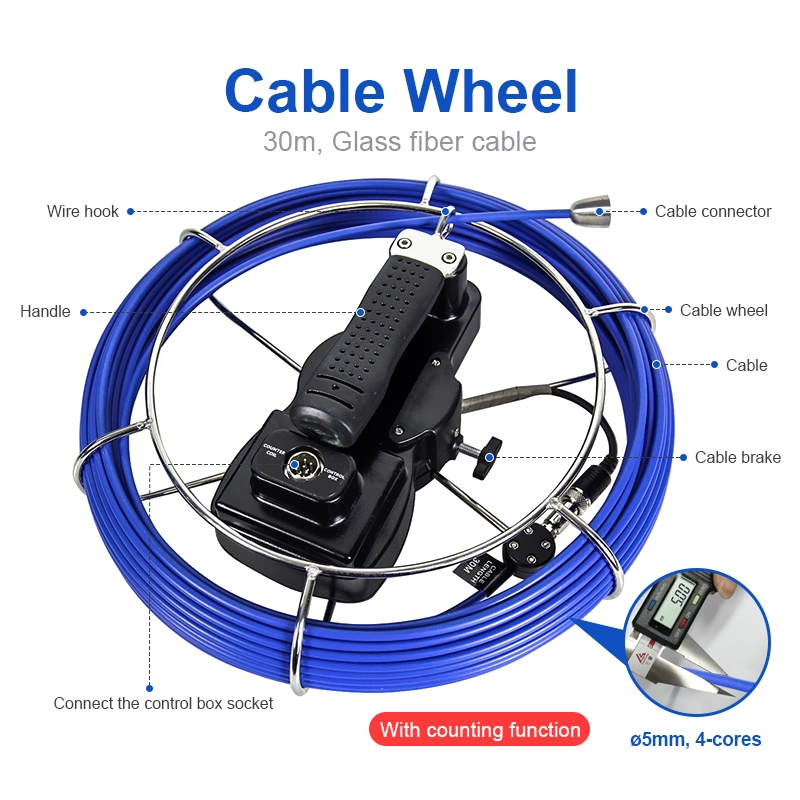 Wopson Drain CCTV Inspection Camera DVR Recording with 20m Cable