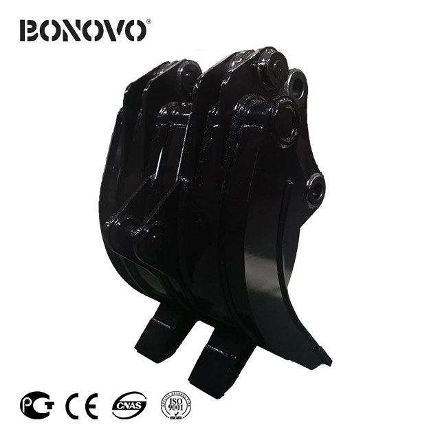 Bonovo Equipment Sales Coranize Product Is09001 Certified Professional Design of Mechanical Grapple for PC10, PC15, PC18mr, PC20