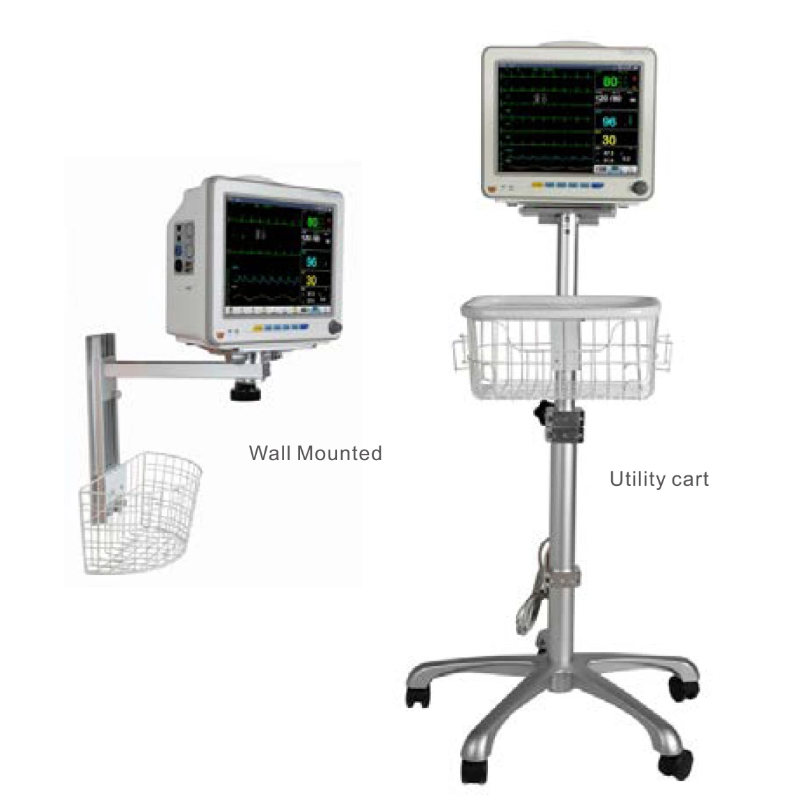 Wtp8000f Ecrã TFT portátil de alta qualidade com 12.1 polegadas e multiparâmetros veterinários Monitor de sinais vitais