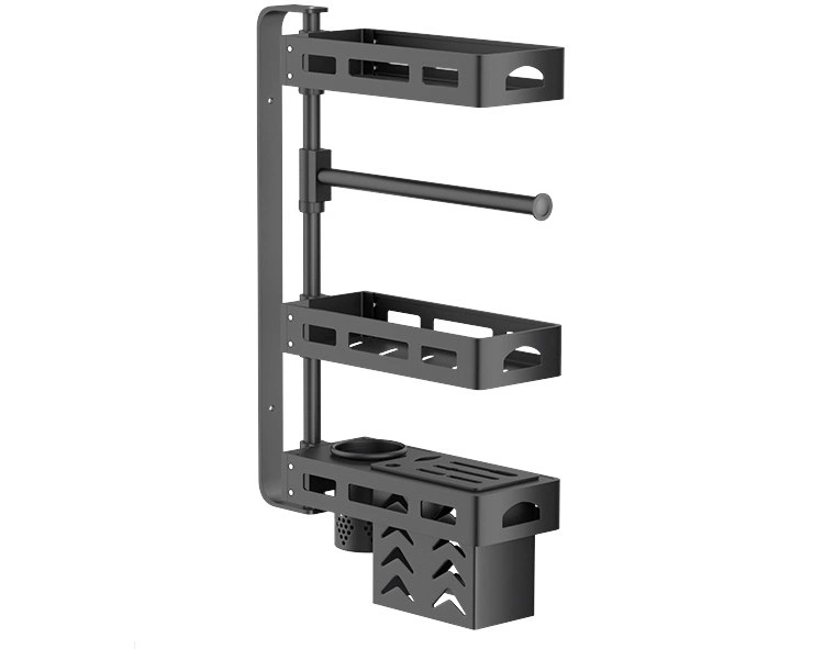 Drehbare Lagerregale Rack für Küche 4-Tier Multi Layer abnehmbar Regalfach Für Korb