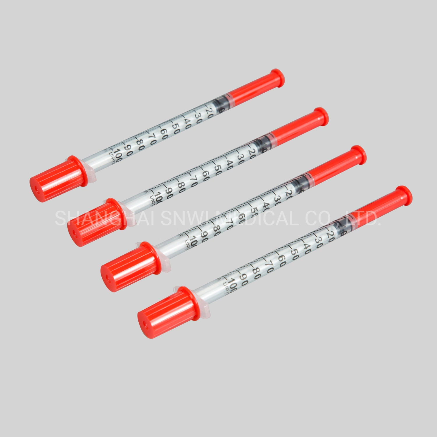 CE Medical de plástico de inyección estéril desechable jeringa de insulina, jeringas, la seguridad de uso individual de 0,5 ml 1ml de 2ml 2.5ml 3ml 5ml 10 cc Jeringa con/sin agujas