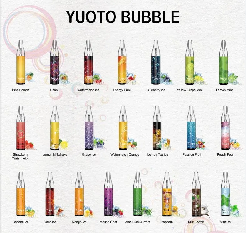 2022 New Design Yuoto Bubble 4000 Puff Max Wholesale/Supplier Disposable/Chargeable Vape Mod