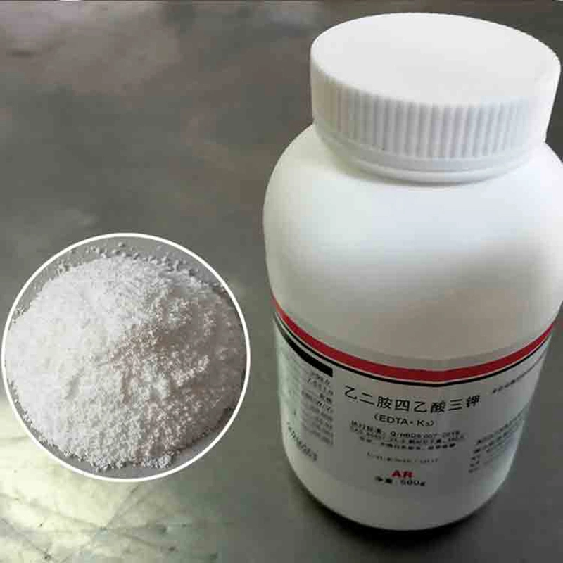 Poudre blanche acide éthylènediaminetétraacétique sel de tripotassium cas 65501-24-8