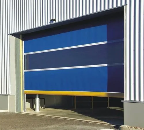 Automatic GMP PVC Fabric Zipper Type Rapid Rolling Shutter Door