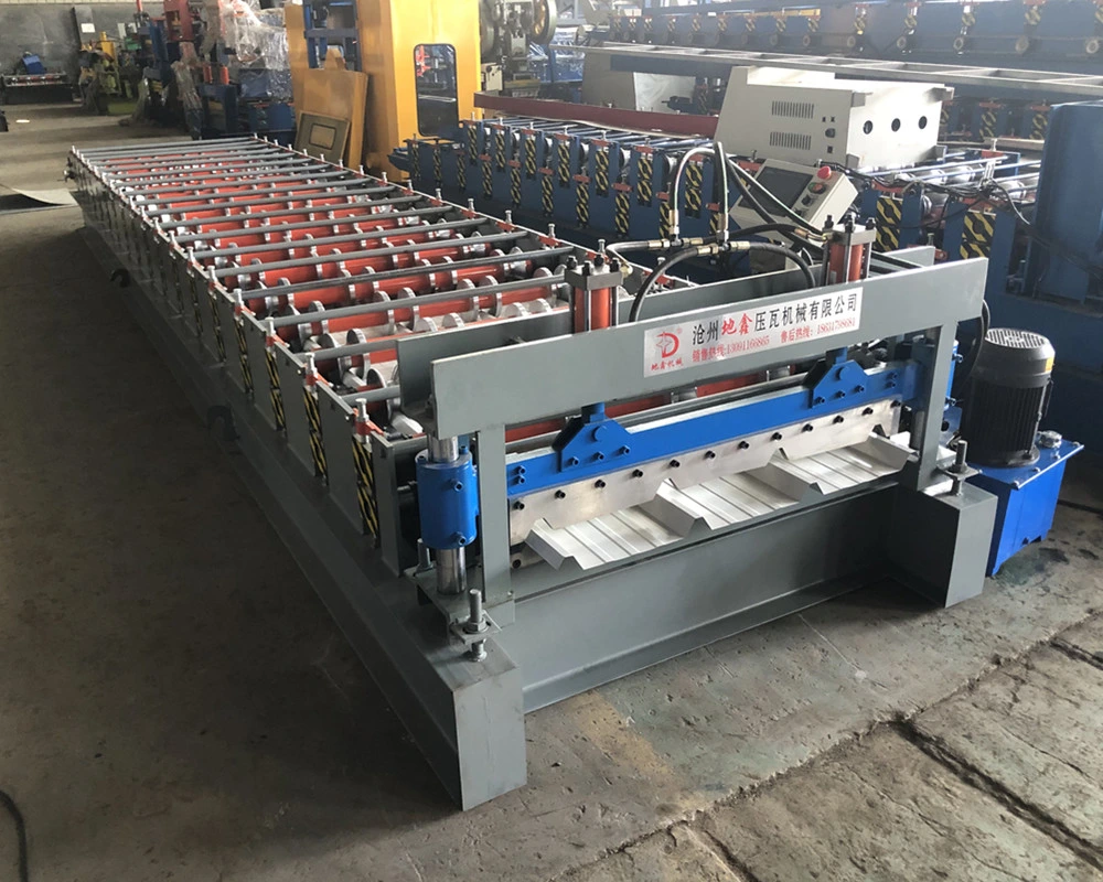 Color Steel Trapezoidal Roof Sheet Roll Forming Machine/ Ibr Rib Steel Cold Roll Forming Machinery