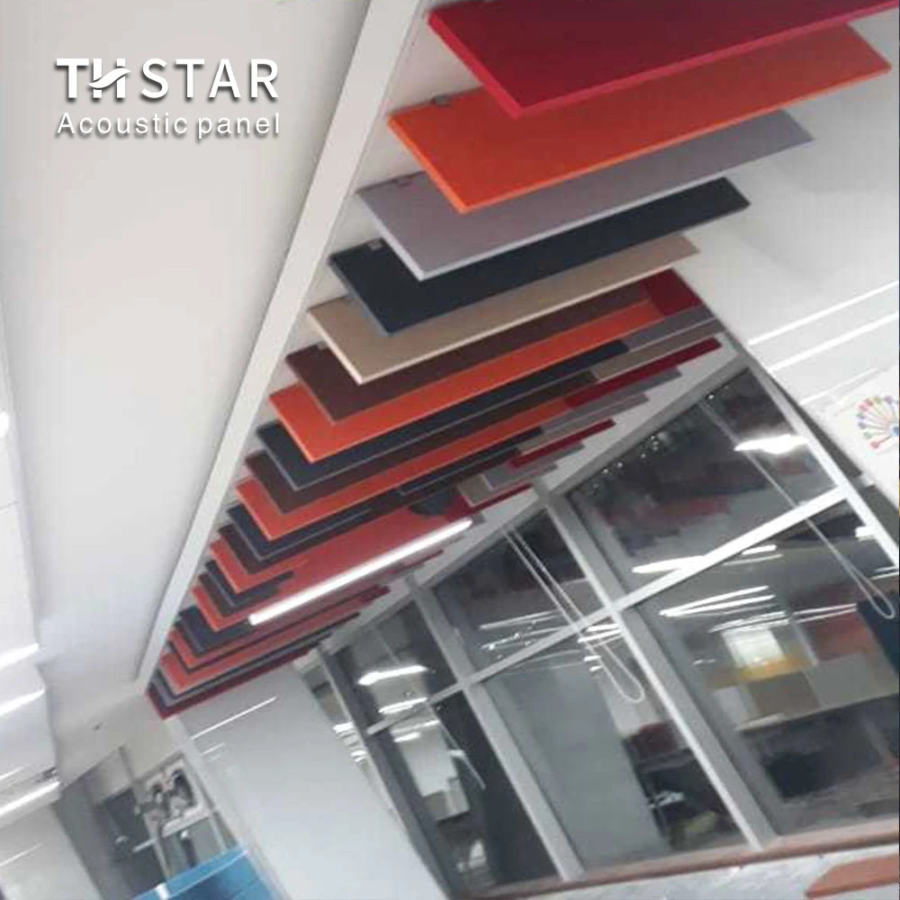 Euroyal Customized Polyester Fiber Acoustic Ceiling Tile Panel