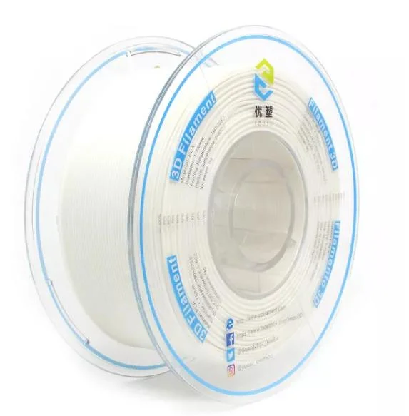 Hochwertige Fabrik Großhandel 3D Drucker 95A TPU Filament weniger Problem mit dem Stringing Flexible 3D Druckmaterial Weiß 1,75mm 1kg