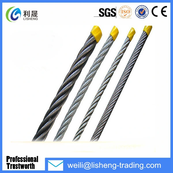 1mm~10mm 7*7 PVC Plastic Color Coated High Carbon Steel Wire Cable Wire Price Export to The World