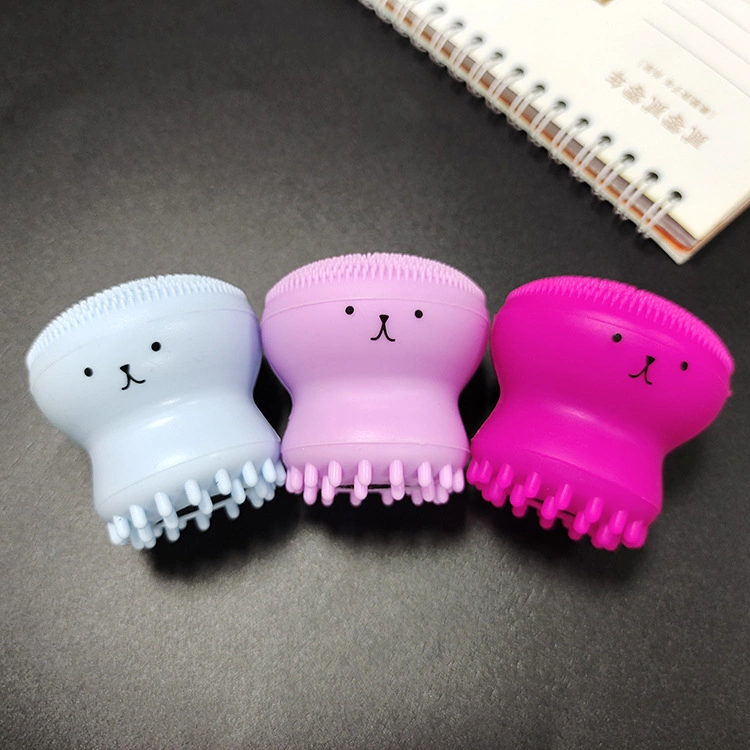 Hot Sale Super Soft Mini Octopus Silicone Facial Cleansing Brush