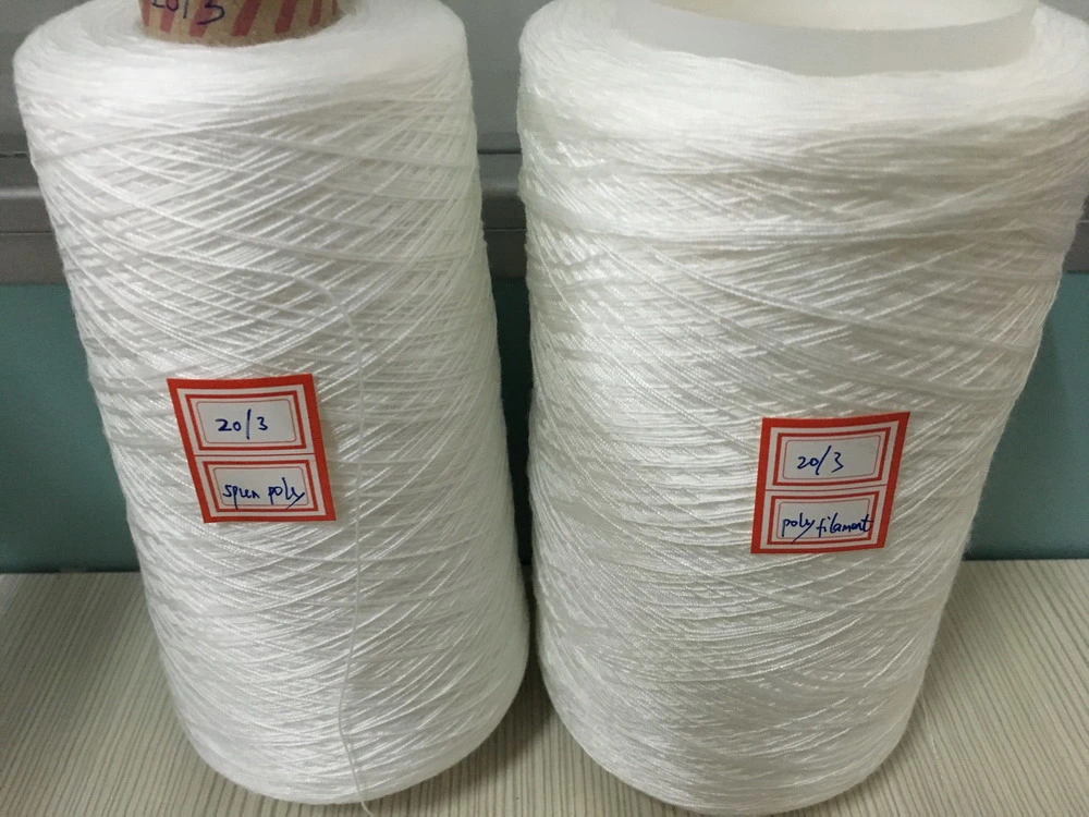 Poly Poly Core Spun Yarn Manufacturer 1kg 1.25kg Dye Tube 12/2 12/3 16/2 16/3 20/2 20/3 28/2 28/3 38/2 40/2 45/2 50/2 55/2