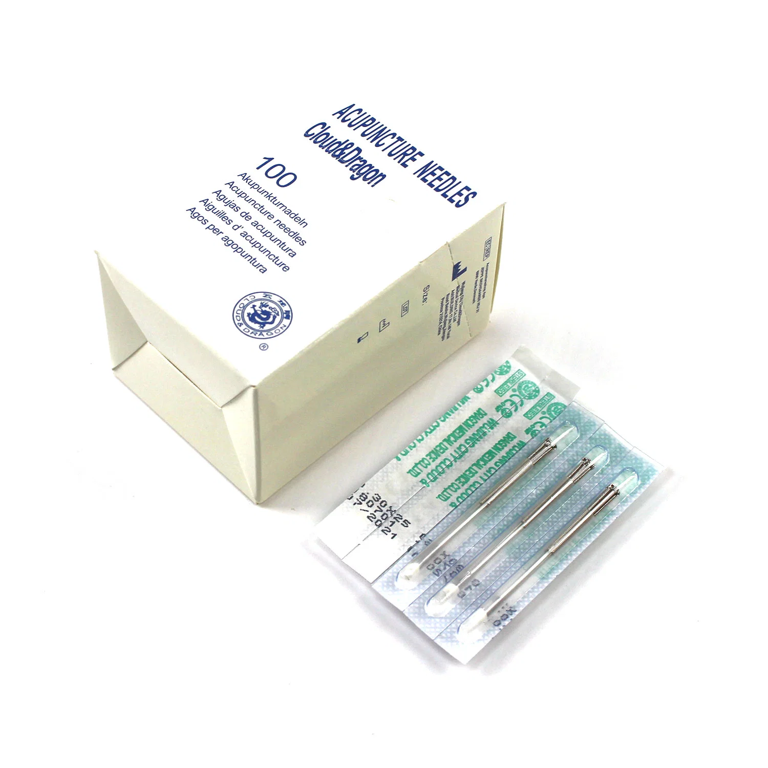 Disposable Steel Handle Sterile Acupuncture Needle 0.30X25mm CE05-11